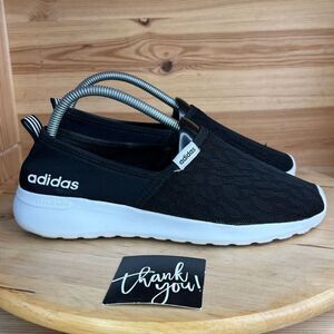 Adidas Black & White Lightweight Comfort Slip On Shoes Womens Size 8.5